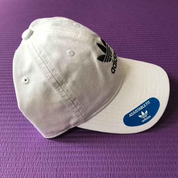 Adidas Originals Trefoil Relax StrapBack Cotton White Sport Cap Adjustable Hat - Picture 5 of 10
